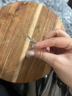 Multicolor Floral Cluster Ring - Women Jewelry